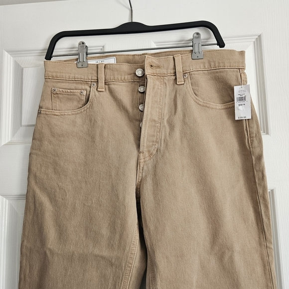 GAP Women's Straight Leg Jeans - Tan - Picture 2 of 7
